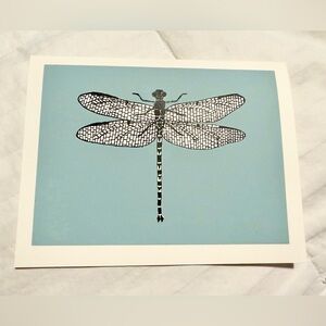 MOVING SALE | New Dragonfly 5.5x4 Artwork Art Print, Ready To Frame